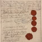 Archiwa-Panstwowe-Akt-podzialu-majatku-pomiedzy-synow-Jana-III-Sobieskiego-z-1698-r.-z-podpisem-krolowej-Marii-Kazimiery