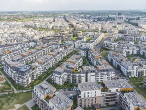 Wilanów (Warszawa) – Miasteczko Wilanow Warsaw 2021 aerial